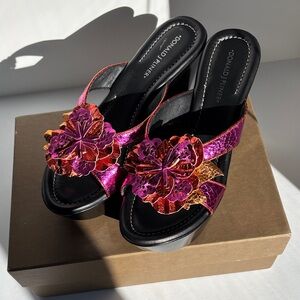 Donald J. Pliner Women's Vibrant Floral Sandals